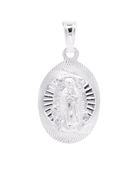 Dije ovalada Boscaini virgen de guadalupe de plata P 925