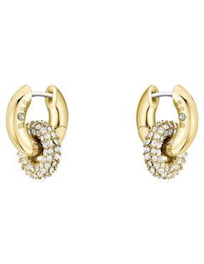 Aretes Hugo Boss con acabado brillante cristal
