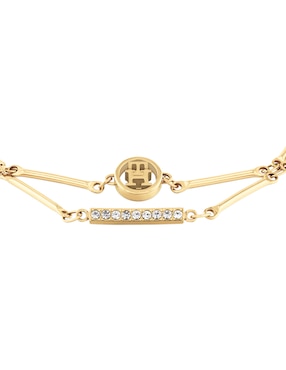 Pulsera Tommy Hilfiger con cristal Bar Chain con acabado brillante