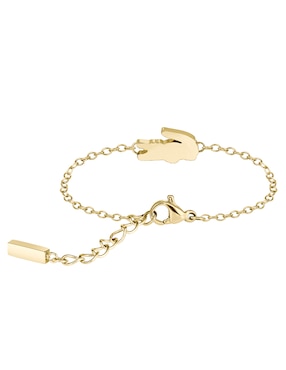 Brazalete Lacoste Cutie Croc con acabado brillante