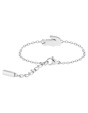 Brazalete Lacoste Cutie Croc con acabado brillante