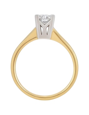 Anillo multi gemas circular Joyería M De Leon 14 k de oro amarillo zirconia pulido