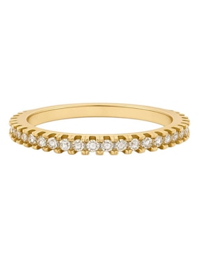 Anillo multi gemas circular Joyería M De Leon 14 k de oro amarillo zirconia pulido
