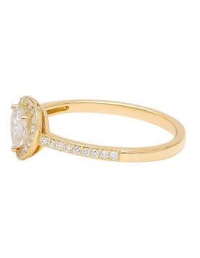 Anillo multi gemas de corazón Joyería M De Leon 14 k de oro amarillo zirconia pulido