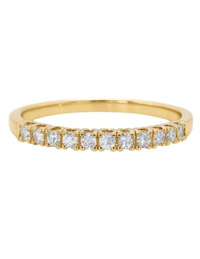 Anillo multi gemas circular Joyería M De Leon 14 k de oro amarillo zirconia pulido