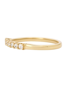 Anillo multi gemas circular Joyería M De Leon 14 k de oro amarillo zirconia pulido