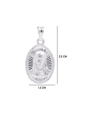 Dije ovalada Boscaini jesucristo de plata P 925
