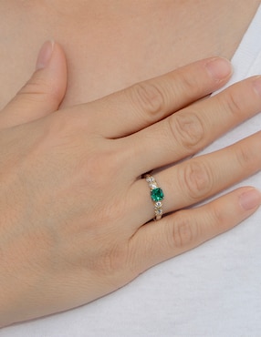 Anillo circular Carré P 925 de plata zirconia pavé