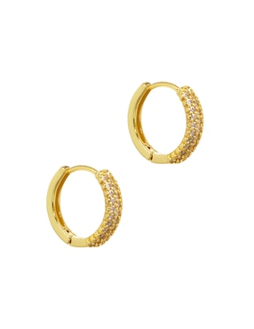 Huggies Carré con acabado pavé zirconia
