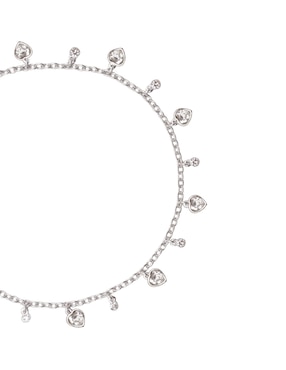 Pulsera Mossimo Charms zirconia con acabado baño rodio