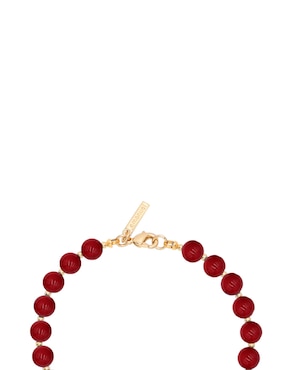Pulsera Emanuel Ungaro Jade Rojo con acabado pulido