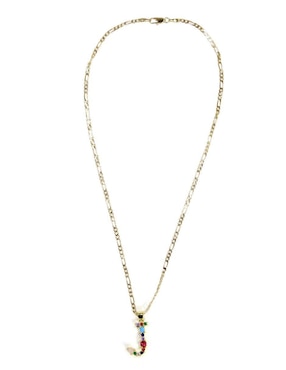Collar con dije de letras Moon de oro laminado 10 K