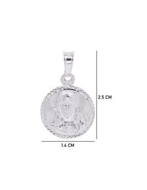 Dije circular Boscaini sin colección jesucristo de plata P 925