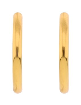 Aretes de aro redondos Kate Spade con acabado brillante