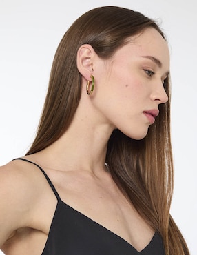Aros Kate Spade con acabado brillante