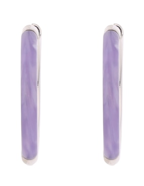 Aretes aro redondos Kate Spade con acabado brillante