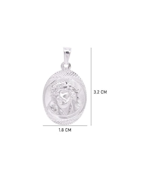Dije ovalada Boscaini sin colección de plata P 925
