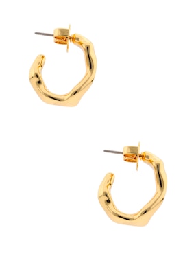 Aretes Huggies Kate Spade con acabado pulido