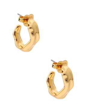 Aretes Huggies Kate Spade con acabado pulido
