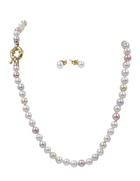 Aretes y collar Arette Perlas de Mallorca perla