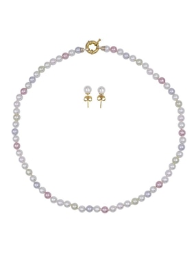Aretes y collar Arette Perlas de Mallorca perla