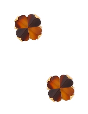 Broqueles de trébol Kate Spade con acabado liso