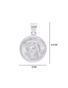 Dije redondo Boscaini jesucristo de plata P 925