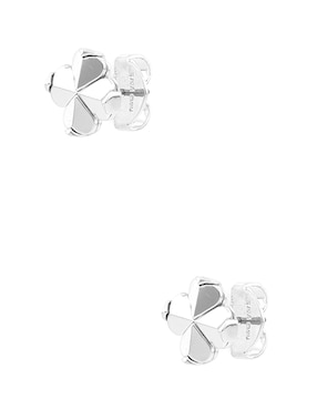 Broqueles de flor Kate Spade con acabado brillante