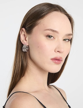 Aretes de aro circulares Kate Spade con acabado brillante