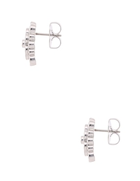 Aretes cortos de flor Kate Spade con acabado brillante
