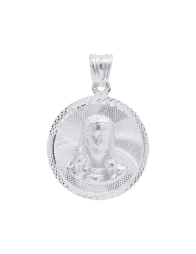 Dije redondo Boscaini sin colección jesucristo de plata P 925