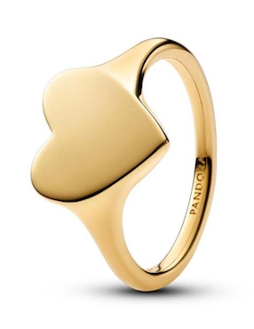 Anillo de corazón Pandora Pandora Moments de plata P 925 con acabado baño de oro