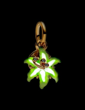 Charm de flor Pandora disney enredados de plata P 925 zirconia cúbica