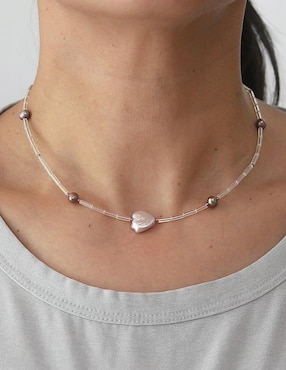 Collar de corazón Sofia Blum 14 K