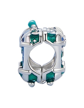 Charm de maleta Ame Jewelry glam pop de plata P 925 zirconia