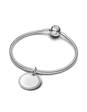 Dije circular Pandora moments de plata P 925 zirconia cúbica