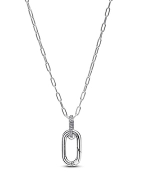 Collar con dije de eslabones Pandora de plata P 925