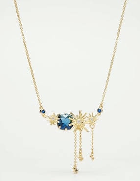 Collar de estrella Les Néréides de baño de oro 18 K