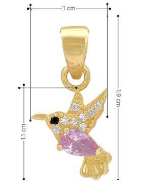 Dije de colibrí Horoz de oro 10 k