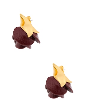 Aretes corto de rosa Kate Spade con acabado pulido