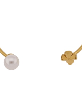 Pulsera Kate Spade de oro con perla 14 K Flower pearl acabado brillante