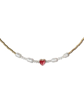 Collar de corazón Sofia Blum 14 K