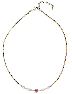 Collar de corazón Sofia Blum 14 K