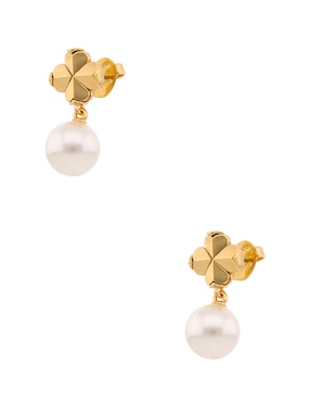 Aretes cortos Kate Spade con acabado brillante