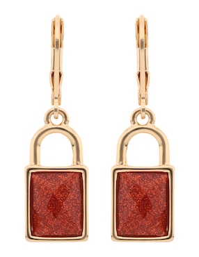 Aretes largos Nine West Holiday Beads con acabado brillante