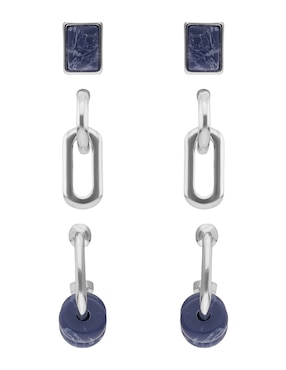 Set de aretes Nine West Holiday Beads con acabado brillante