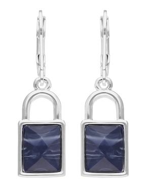 Aretes largos Nine West Holiday Beads con acabado brillante