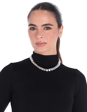 Collar Nine West Cyber Silver
