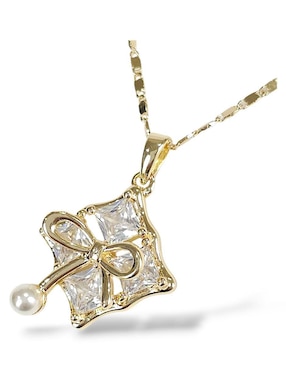 Aretes y collar de regalo Og 18 K zirconia