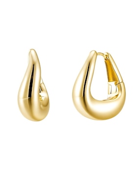 Aretes de aro Les Néréides de plata P 925